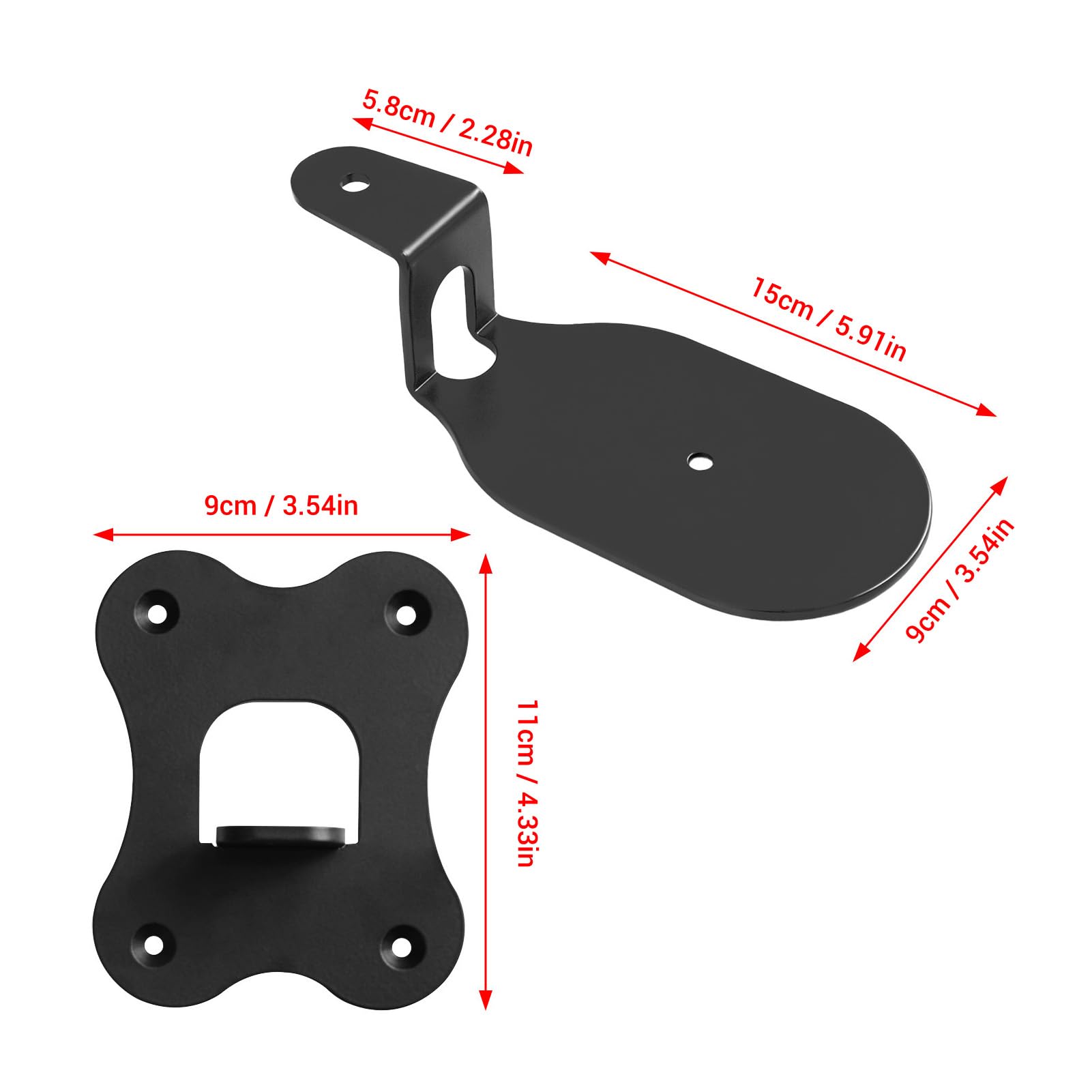 Supporto da Parete per Altoparlante Wireless, Staffa da Montaggio, | Staffa in Metallo 3 Mm, Salvaspazio, Angolo Regolabile, Viti Incluse, Base Stabile, Adatta Alla Casa
