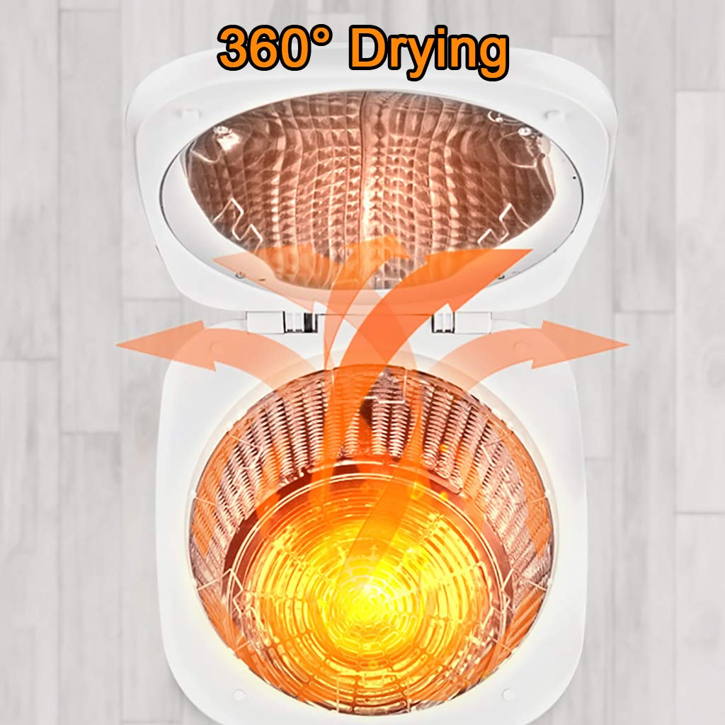 Przenośna suszarka do suszenia 50 l, elektryczna suszarka bębnowa, funkcja sterylizacji UV, sterylizacja touchpada i wyświetlacz LED do domu, mieszkania, akademika, kampera