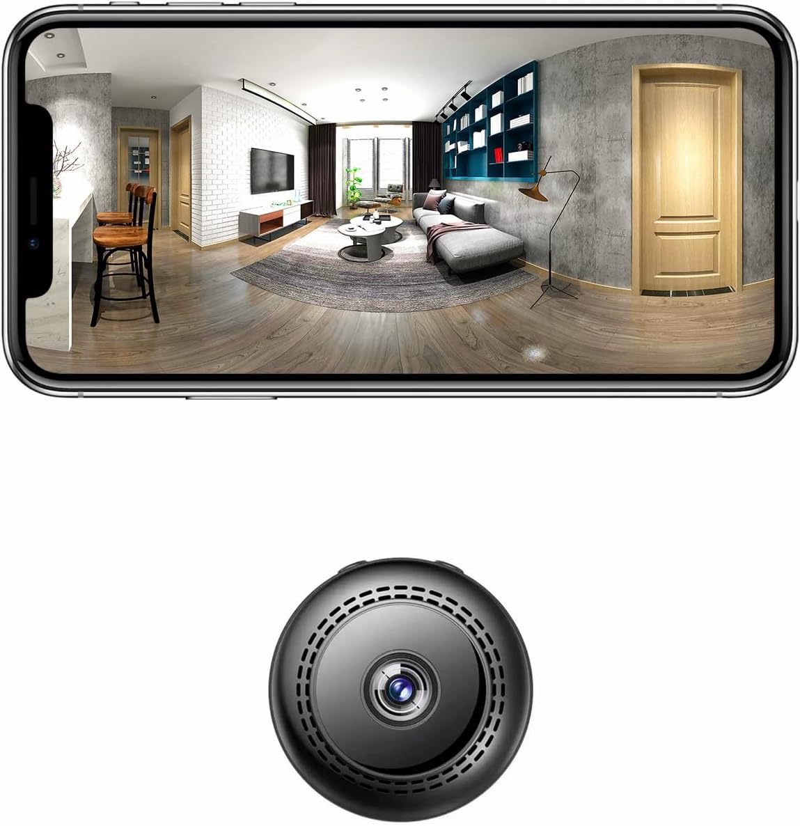 keft Camera Espion WiFi 1080P Mini Caméra de Surveillance Interieur/extérieur sans Fil avec Enregistrement Camera Espion a Distance Discrete Enregistreur Spy Cam Detecteur Mouvement (Black) - Amazon product rated Grade B