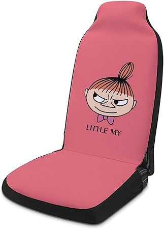 Amazon ムーミン ミイ 車用 シートカバー カバー 軽 普通車用 Zarker ずれにくい 取付簡単 フロント1枚 ポケット付き キャラクター かわいい おしゃれ シートカバー 車 バイク