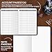 JUBTIC Accounting Ledger Book – Accounting Log for Small Businesses & Personal Use – Bookkeeping Record Book Columnar Journal for Tracking Expenses, Deposits & Balance – Medium, Navy Blue