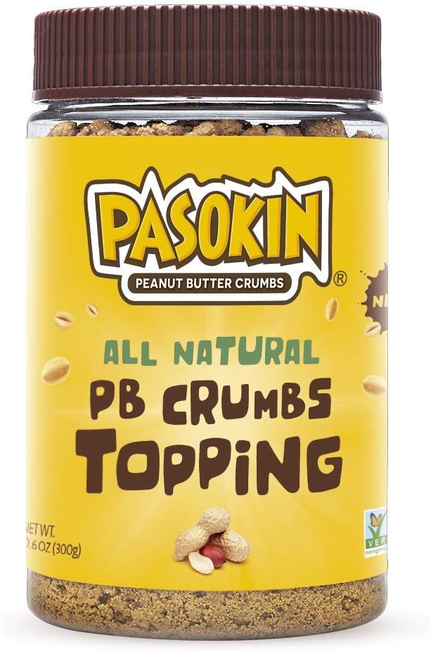 Peanut Butter Crumbs Topping | Gluten Free, Vegan, All Natural, Kosher, Made in USA, 10.5 oz Jar (Peanut Butter)