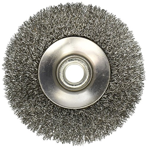 Image of Eazypower 88102 4-1 /2 inch Crimp Fine Wire Beveled Brush with 5 /8 inch-11 inch Arbor (1-Pack)