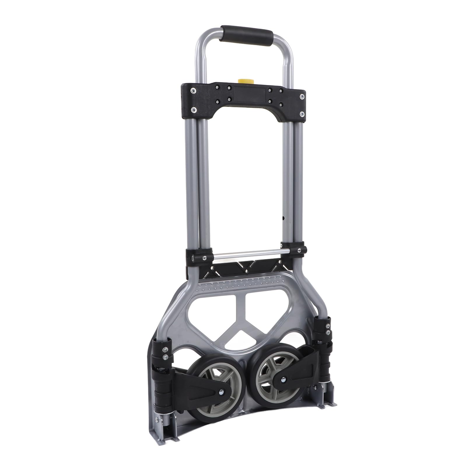 Alomejor Carro con Plataforma Rodante, Carretilla Manual Plegable, Portátil y Resistente, Capacidad de 70kg para Compras y Uso en Almacenes, Material de Hierro