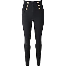 Womens 50s Retro Rockabilly Style High Waist Pinup Pants