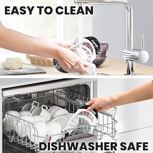 Vista 14 de SCHVUBENR Cortador de manzana grande de 4.72 pulgadas con 12 cuchillas, cortador profesional de manzana, descorazonador de manzana de acero Rojo