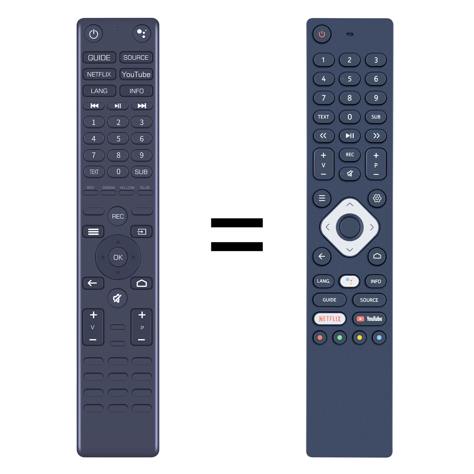 PZL New Replacement Remote Control for Nokia Smart TV 6500A 7500A 5000A 5500A 5800A (No Voice Function)