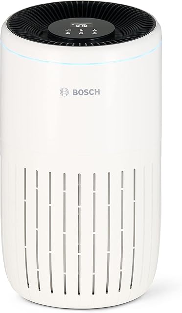 Bosch Air 4000, Air Purifier Removes 99.9% of all Pollutants through HEPA13 Air Filter, with Smart Sensor, Auto Mode & Sleep Mode (25 dB (A)), Air Quality Feedback, CADR 300m³/h, up to 62.5 m²