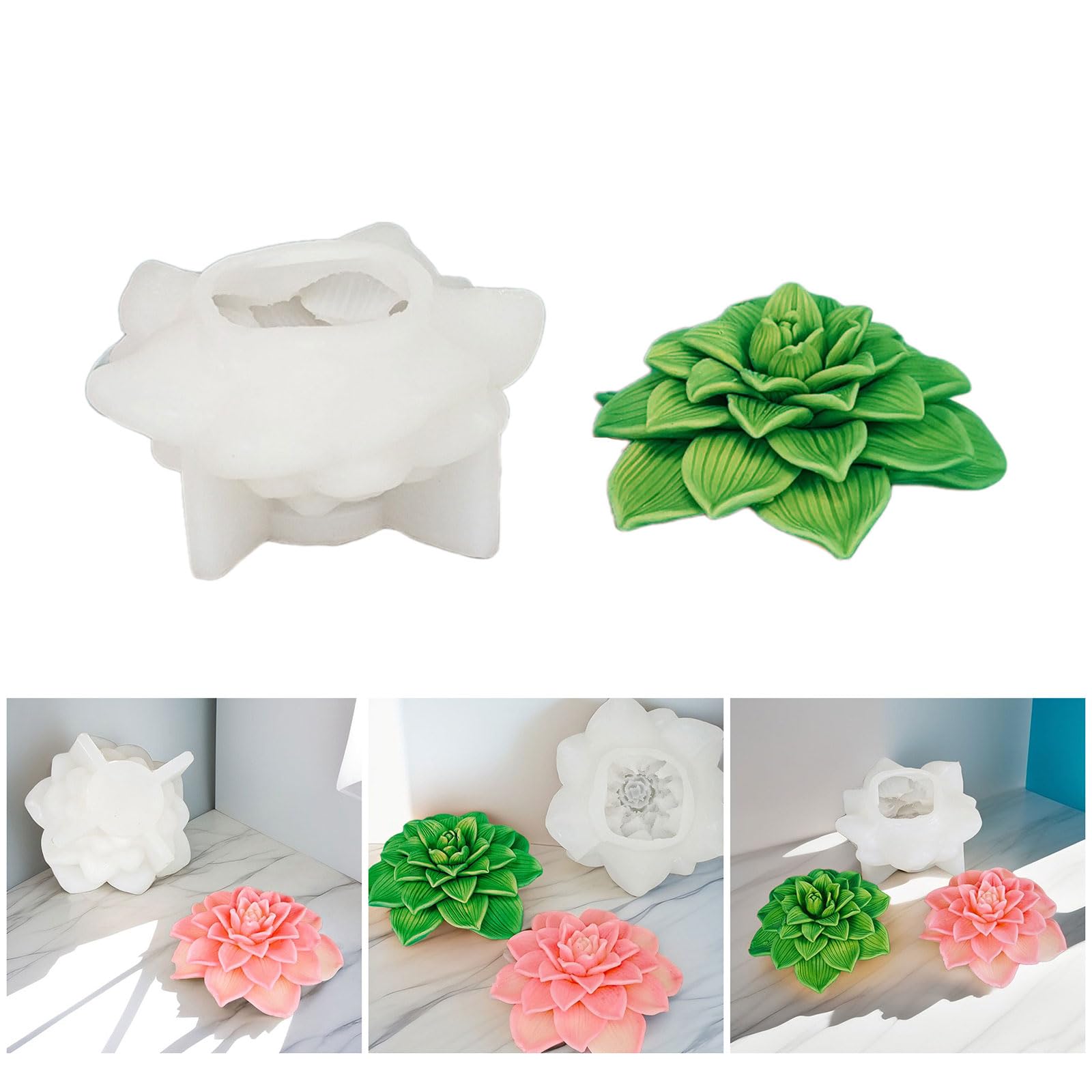 Stampo in silicone a forma di fiore di peonia 3D per sapone, gesso, resina, fusioni fai da te, torta al cioccolato, strumento da forno per matrimoni
