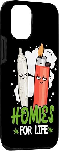 Vista 75 de Funda para iPhone 14 Plus Homies For Life Marihuana Weed Cannabis 420