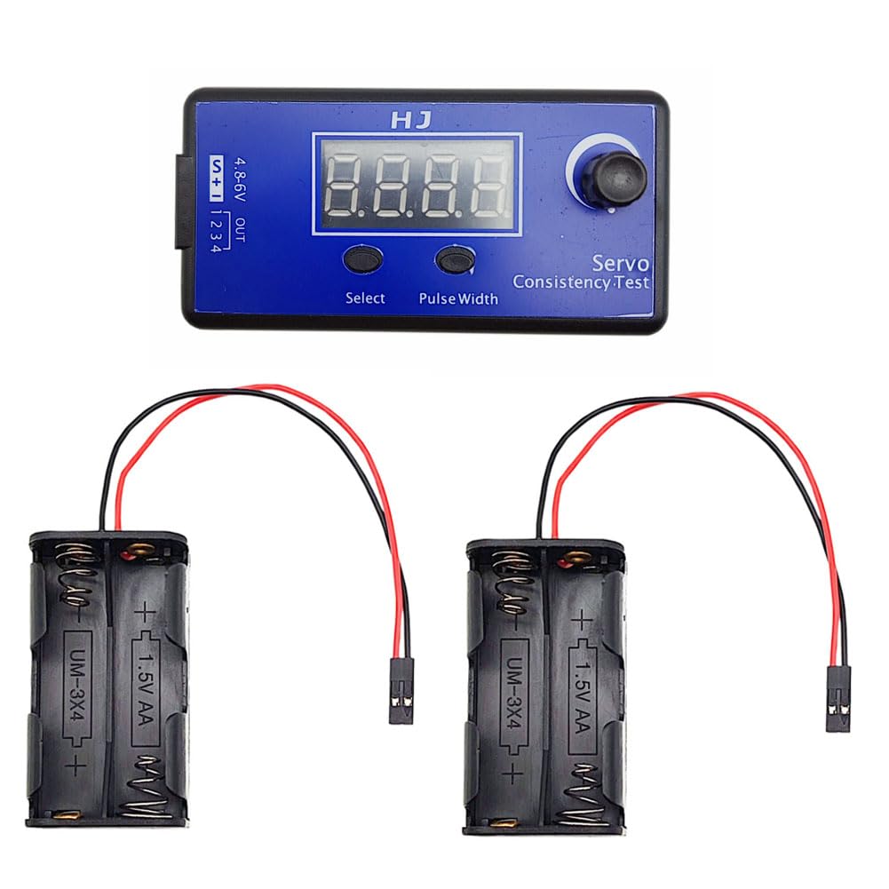 Tester digital servo 3CH con batería y conector JR