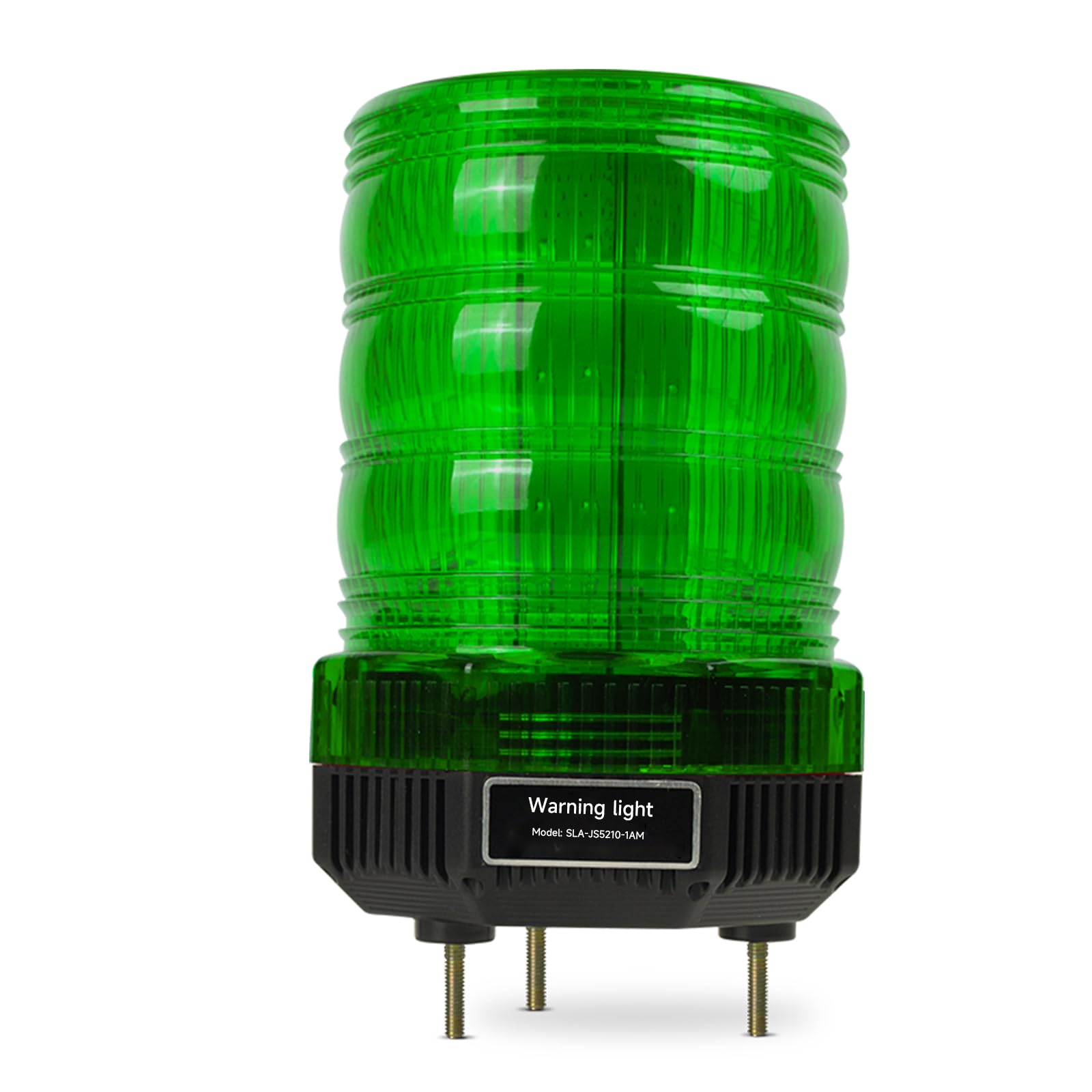 Y DIANS Led Rotating Beacon Strobe Light Waterproof Industrial Hazard Flash Emergency Security Siren Warning Light with 120dB Buzzer for Port Ship Vehicle Heavy Equipment Green AC110V