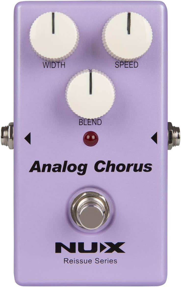 NUX Analog Chorus Guitar Effect Pedal the legendary chorus sound from the 80's, authentic Chorus effect from warm subtle shimmer to near-vibrato wobbles