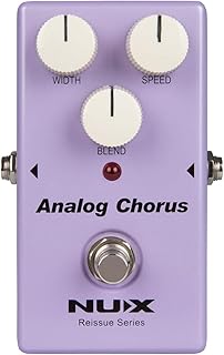 NUX Analog Chorus Guitar Effect Pedal the legendary chorus sound from the 80's, authentic Chorus effect from warm subtle shimmer to near-vibrato wobbles