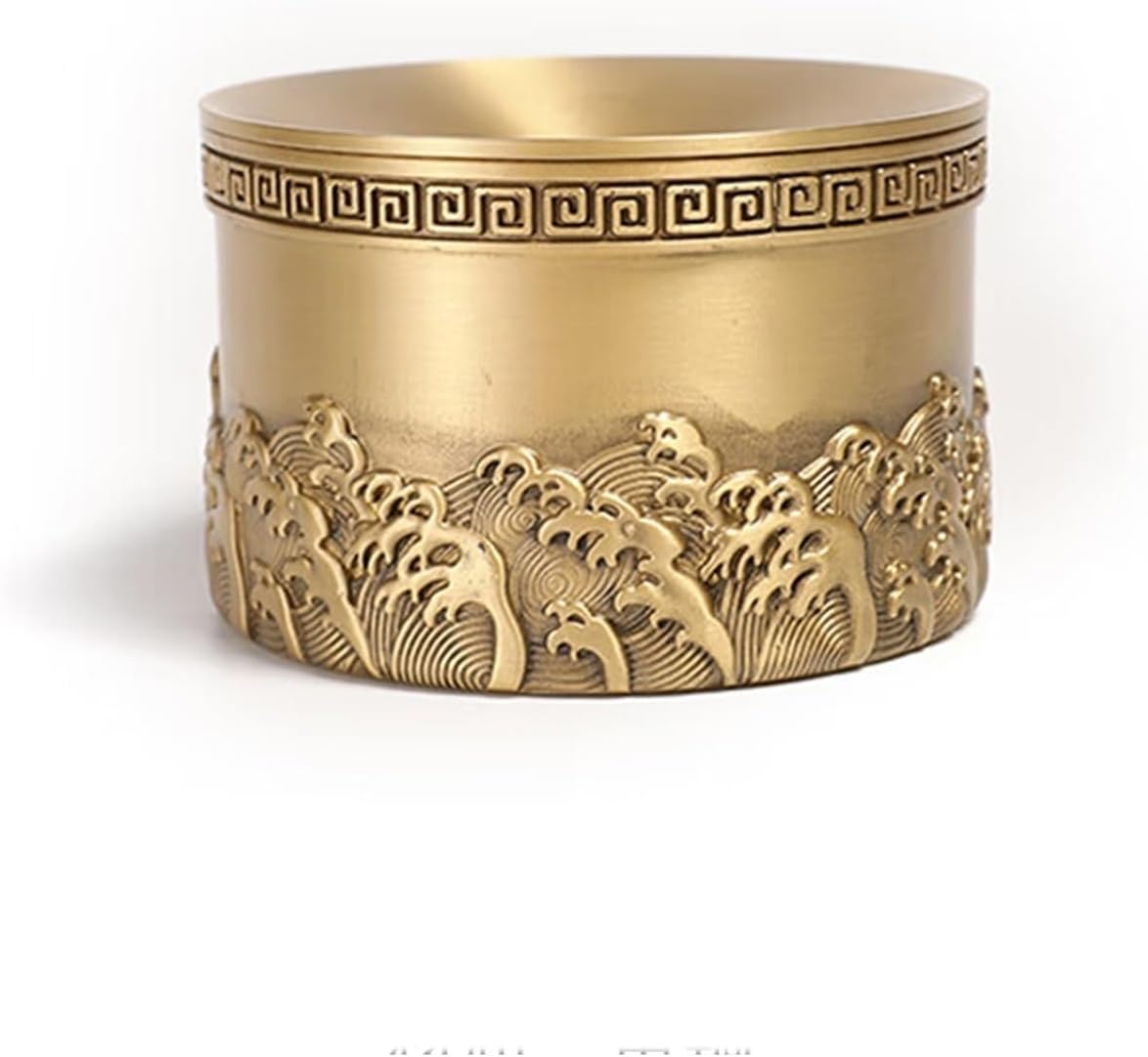 輸入雑貨 シノワズリ 灰皿 ゴールド 花柄 リビング 小物入れ 輸入雑貨