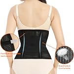 Trendyline Postpartum Belly Wrap, C Section Recovery Belly Band Postpartum Abdominal Binder Waist Trainer, Adjustable Postnatal Body Shaper Shapewear Girdle Support, Large, Black