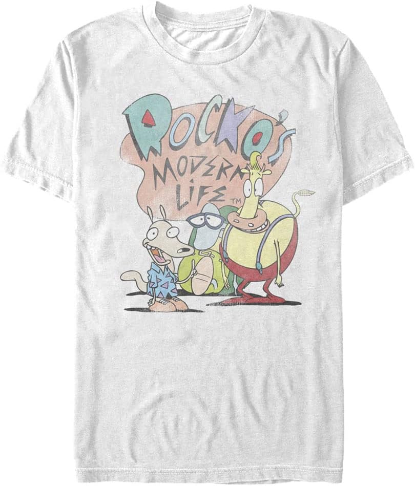 Camiseta Nickelodeon Rockos Modern Life Para Hombre, Negra, | Envío Gratis
