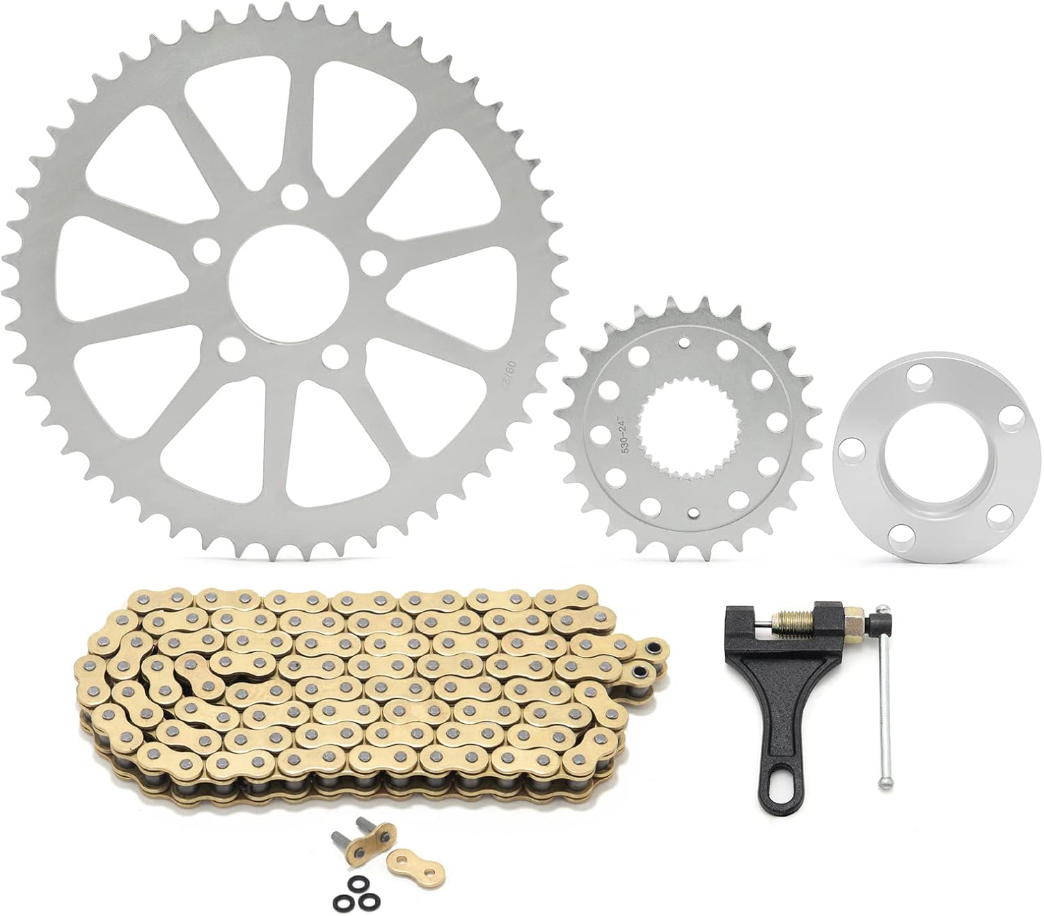 TOFR Chain Drive Transmission Sprocket Conversion Kit for Harley Dyna FXD Super Glide FXDWG Wide Glide Street Bob 2006-2017 Softail Classic Heritage 2008-UP