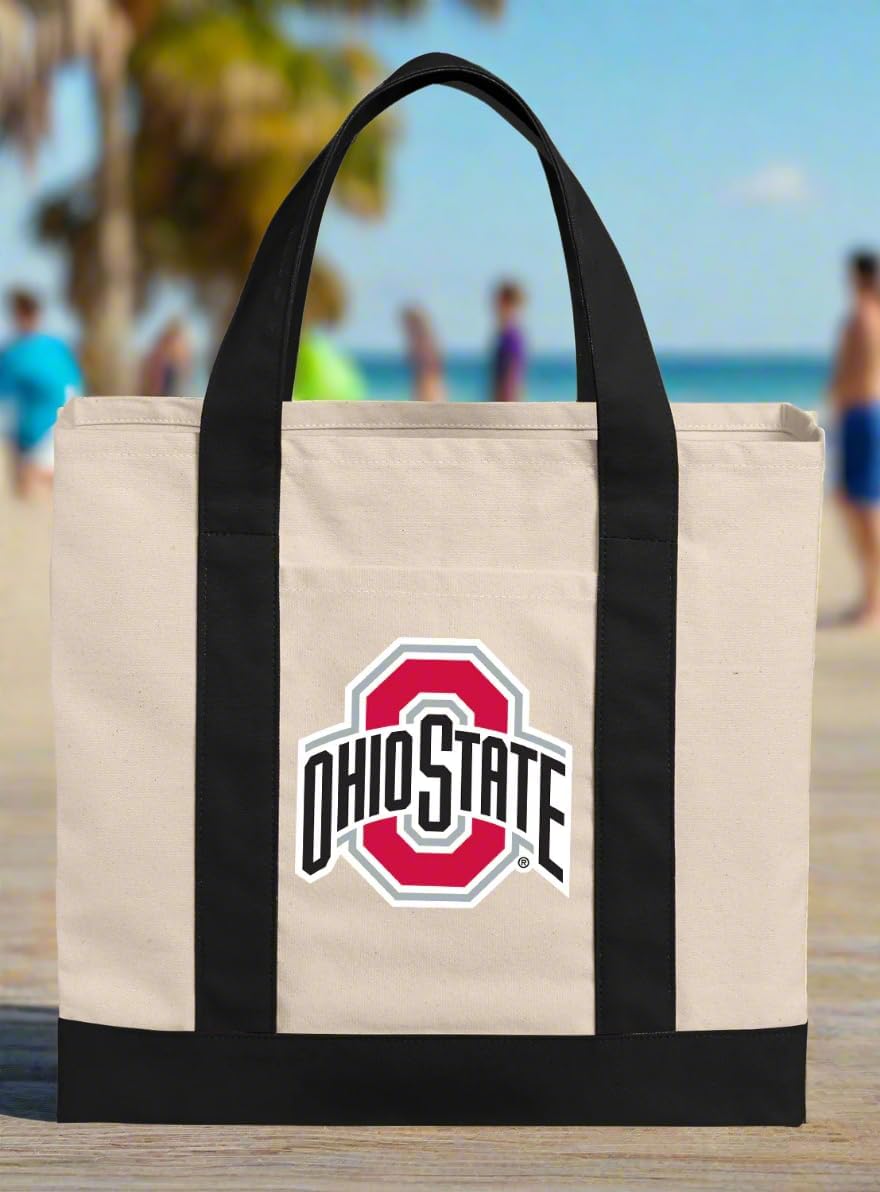 Broad Bay OSU Tote Bag OFFICIAL Canvas Ohio State University Totes
