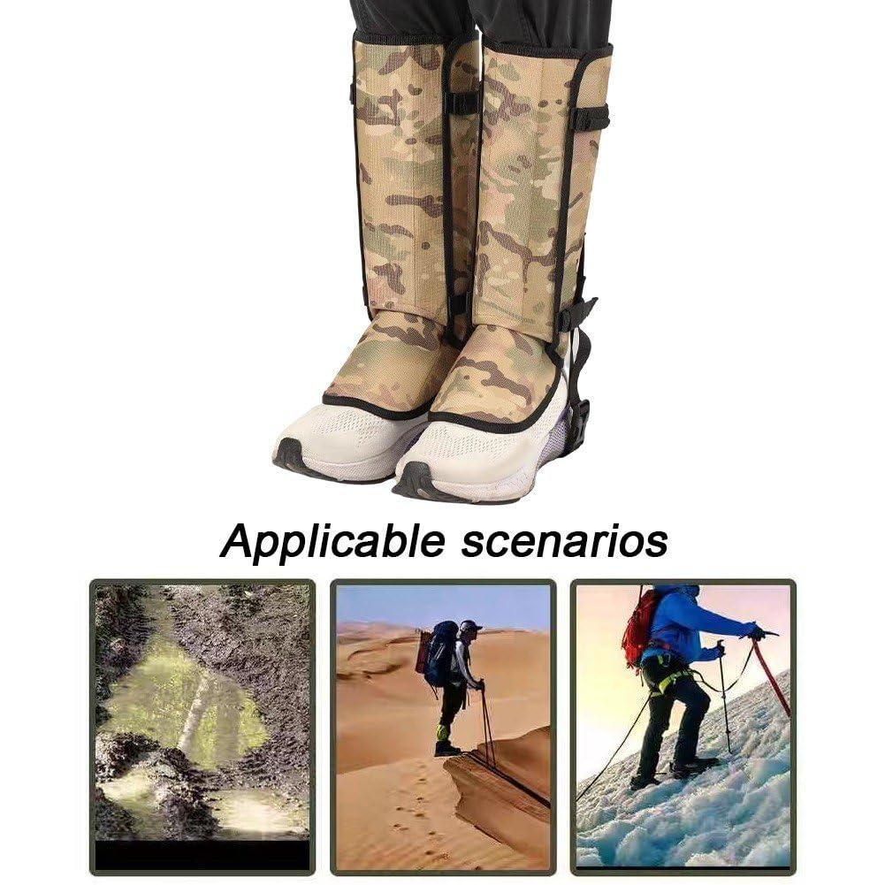 1 Par De Polainas Anti-serpientes, Mallas Protectoras Para Serpientes, Mallas Anti-mordeduras De Serpiente Para Exteriores, Protectores De Rodillas Para Acampar, Cazar, Acampar, Hacer Senderismo Y