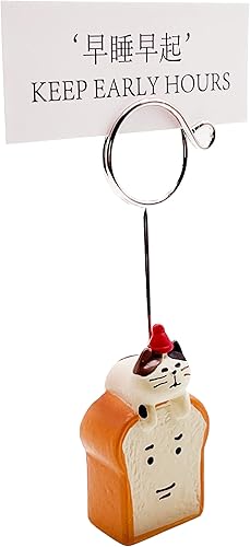 Miniatura 3 de LIUJINCAN Lindo soporte para tarjetas de fotos de animales, creativo Kawaii con nombre, soporte de clip de oficina para decoración de escritorio,