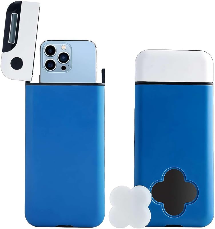 Smart Phone Lock Box with Timer,Portable Phone Lock Box for iPhone and AndroidPhone,Self-Control Timed LockBox, Help to Be Self-Discipline and Focus to Achieve Goals, Prevent Cellphone Addiction