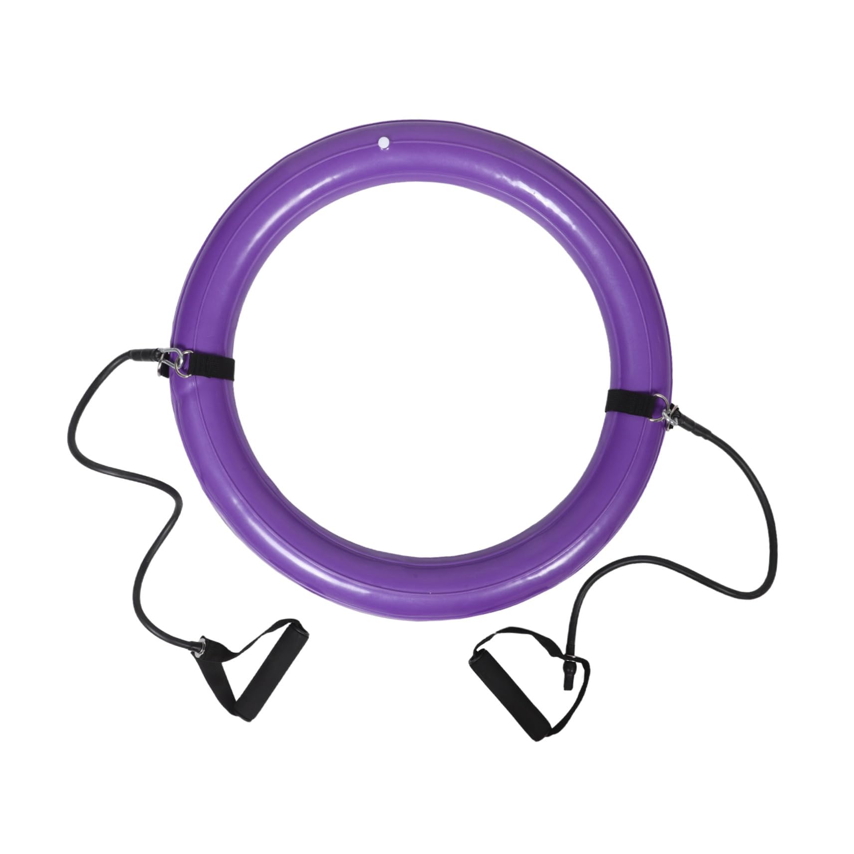 YARNOW Supporto per Palla da Yoga 60cm, Base Fissa Antiscivolo | Pvc Porpora, Impugnatura Integrata, Struttura Ispessita, per Pratica Domestica e Attività All'aperto