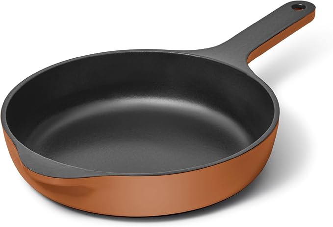 Caraway Cast Iron Skillet - 8” Enameled Cast Iron Pan