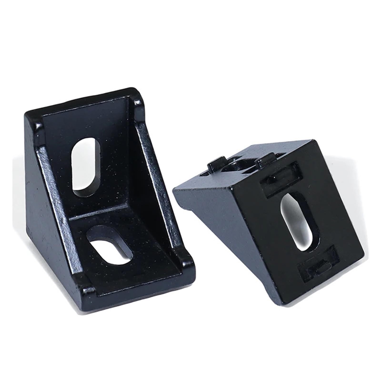 Connecteur de support d'angle L 3030 noir haute résistance en aluminium