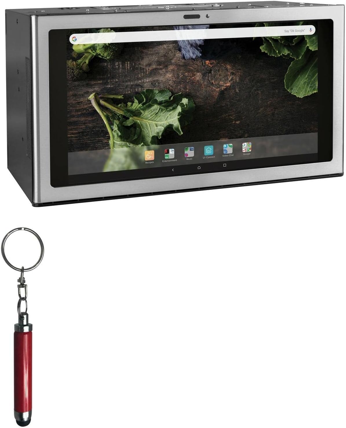 Stylus Pen for GE Kitchen Hub (Stylus Pen by BoxWave) - Bullet Capacitive Stylus, Mini Stylus Pen with Keyring Loop for GE Kitchen Hub - Ruby