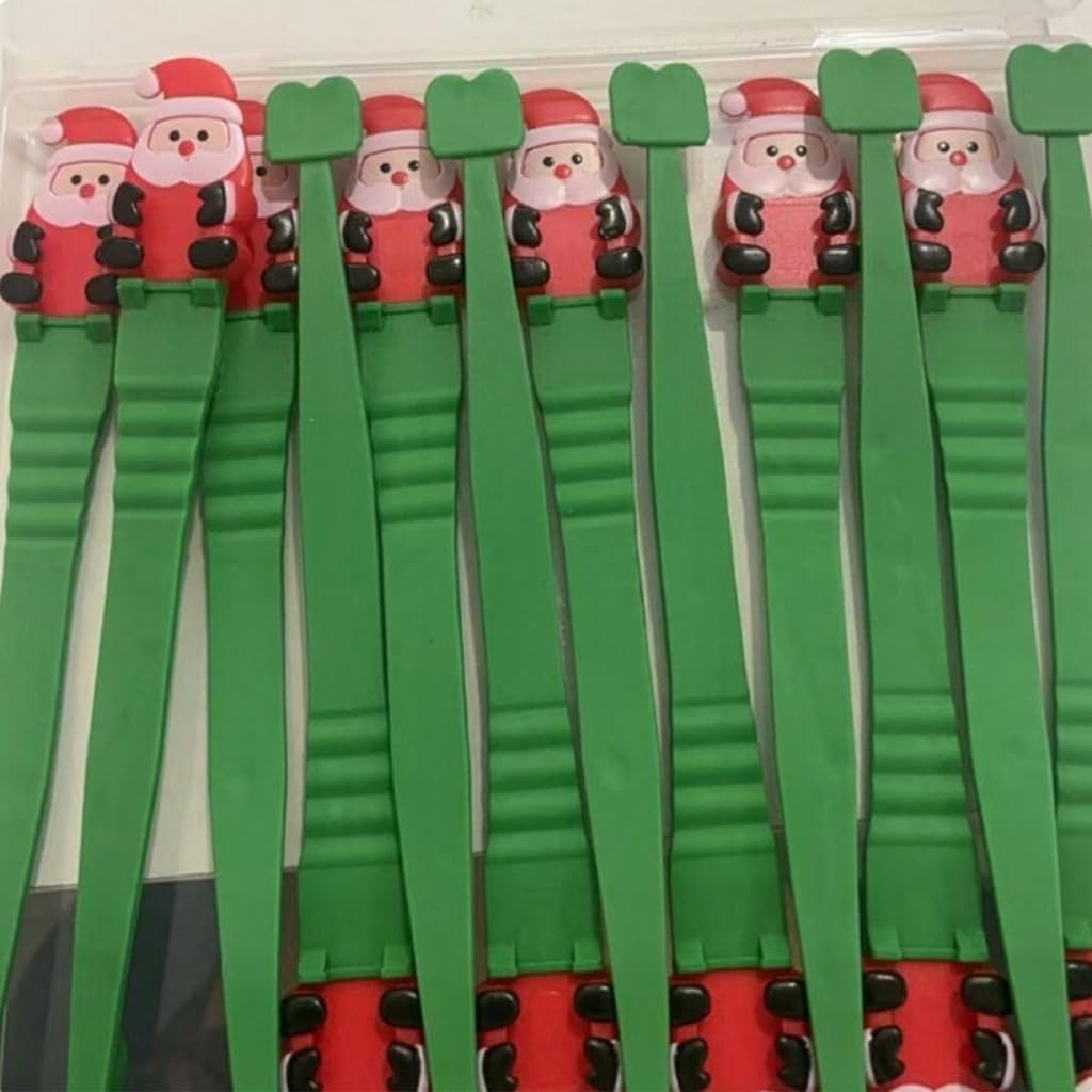 Christmas Wreath Hanger 12 Piece Set, Santa Loop Holders for Mantels