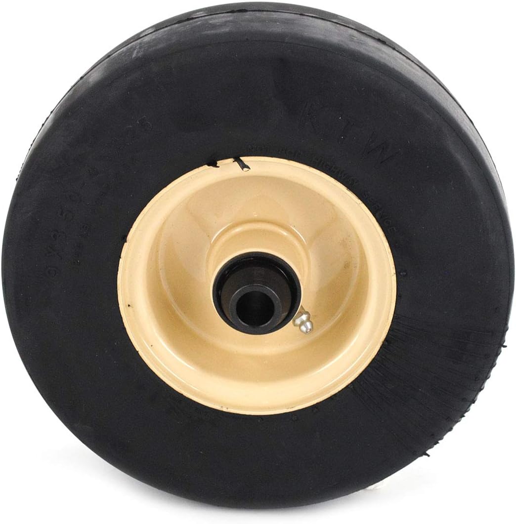 Grasshopper Mower Deck Wheel Assembly with Bearings, Includes Heavy Duty Bearings, Grease Wheels Before Using to Avoid Premature Wear, Genuine Replacement Part, OEM 603973