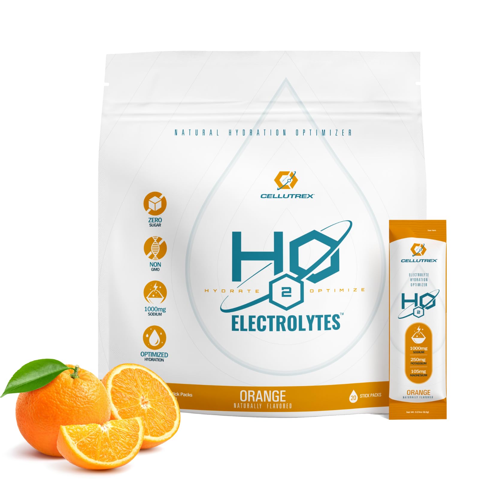 Cellutrex® H2O Electrolytes – Electrolyte Powder Drink Mix, Zero Sugar, Natural Himalayan Salt Hydration Packets for Recovery and Wellness, FSA-HSA, Variety Pack, 20 Sticks — Amazon image 12