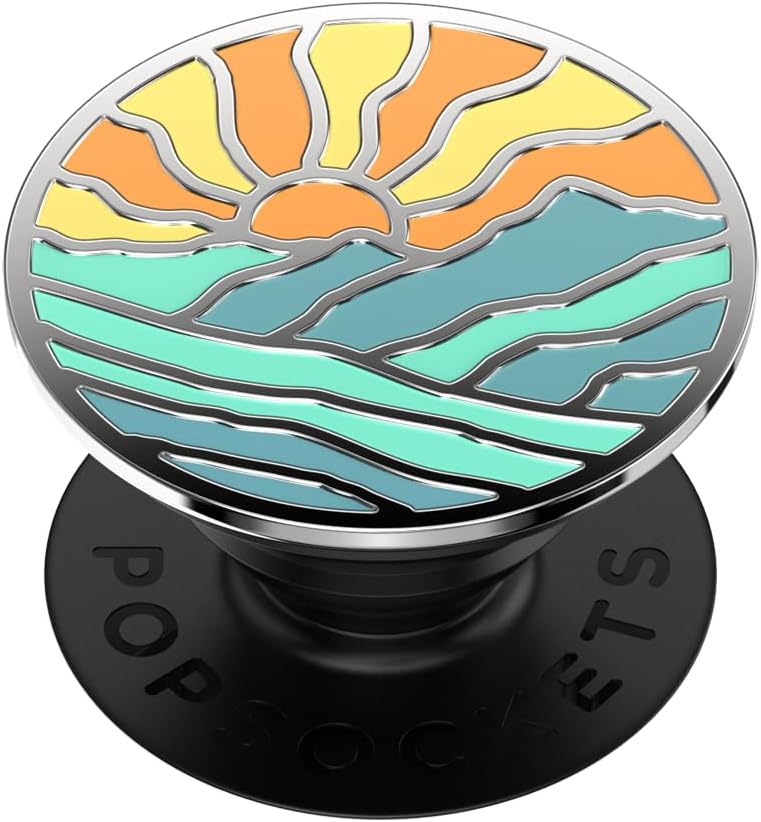 PopSocketsPhone Grip with Expanding Kickstand - Enamel Mountain Rays