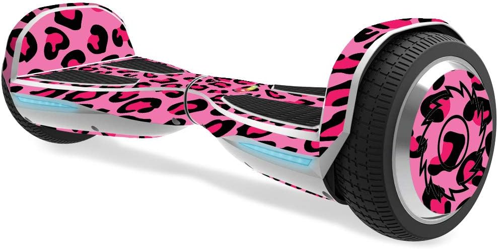 MightySkins Skin Compatible With Razor Hovertrax 1.5 Hover Board - Pink Leopard | Protective, Durable, and Unique Vinyl Decal wrap cover | Easy To Apply, Remove, and Change Styles | Made in the USA