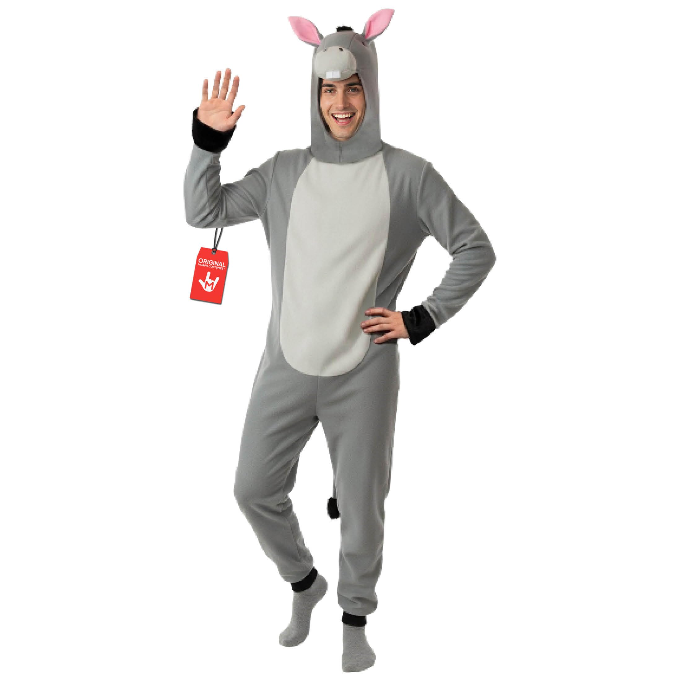 Morph Donkey Costume Adult, Donkey Jumpsuit For Men, Animal Jumpsuit For Adults, Halloween Costumes For Men, Medium