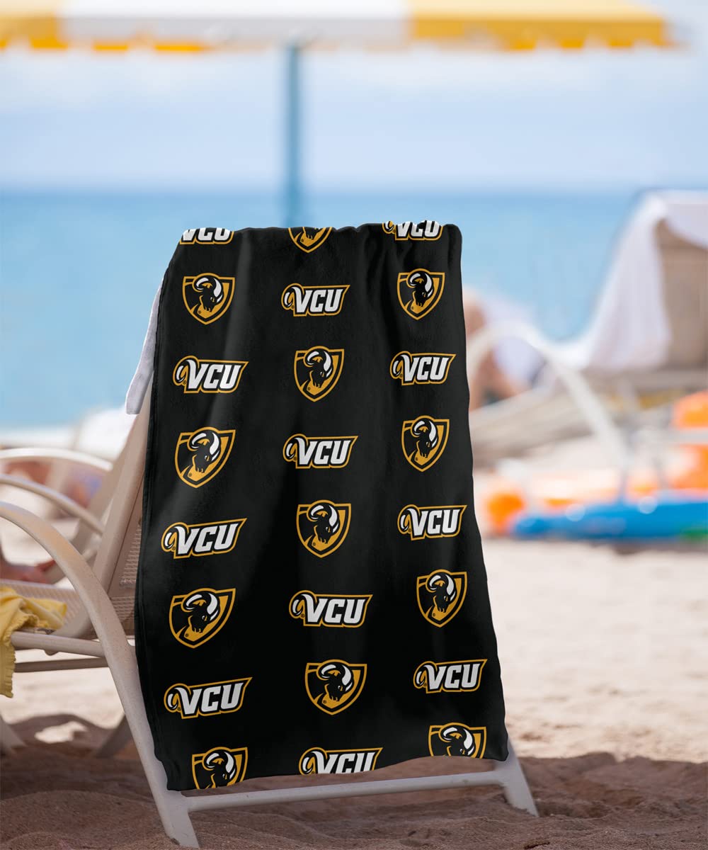 MLB Los Angeles Dodgers Emblem Beach Towel, 28 x 58-Inch