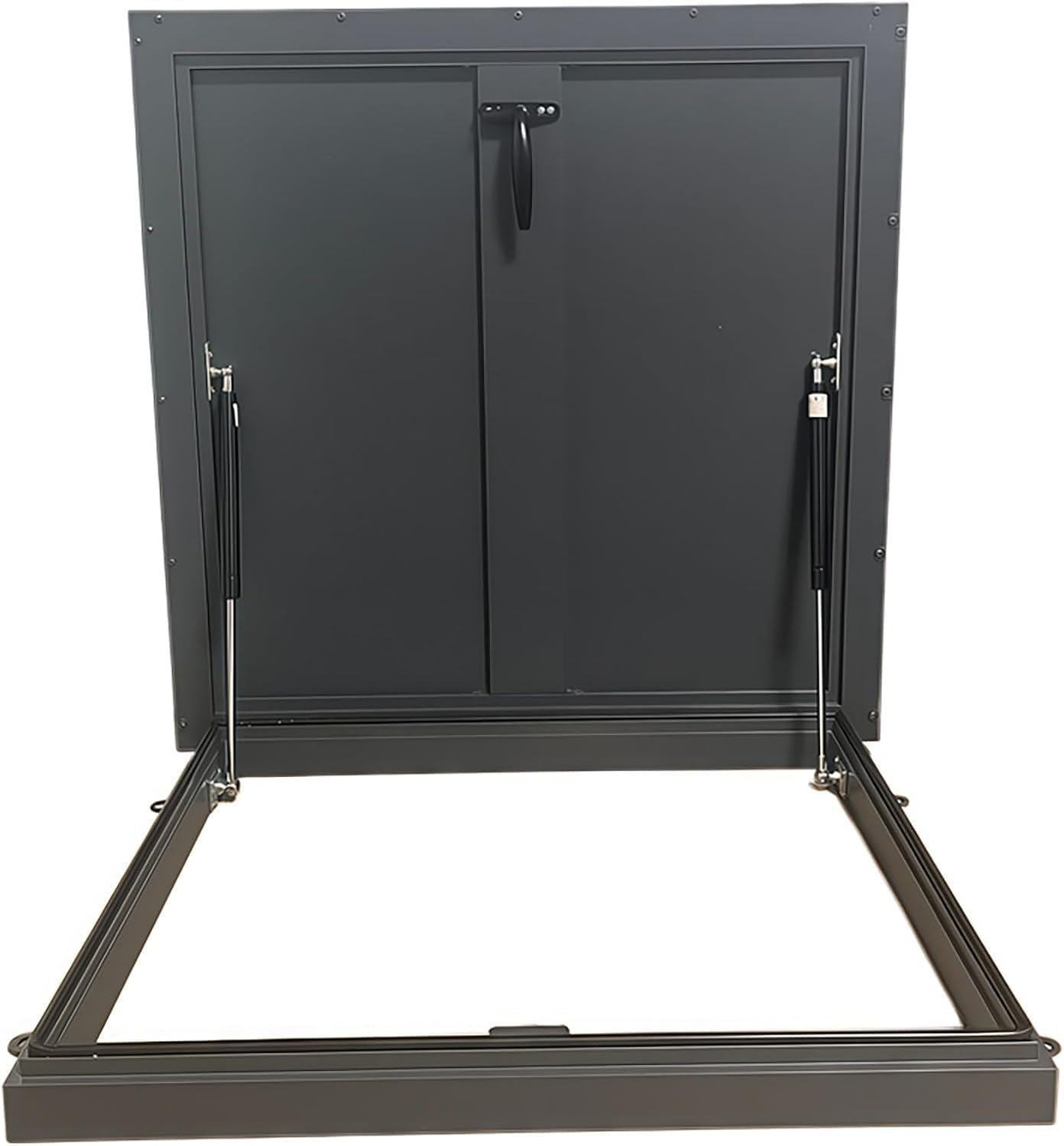 Heavy Duty Steel Roof Access Hatch Door - 85x75cm, Easy Open Ventilation Rooflight, Durable Inspection Cover for Commercial Maintenance & Flat Roofing Solutions