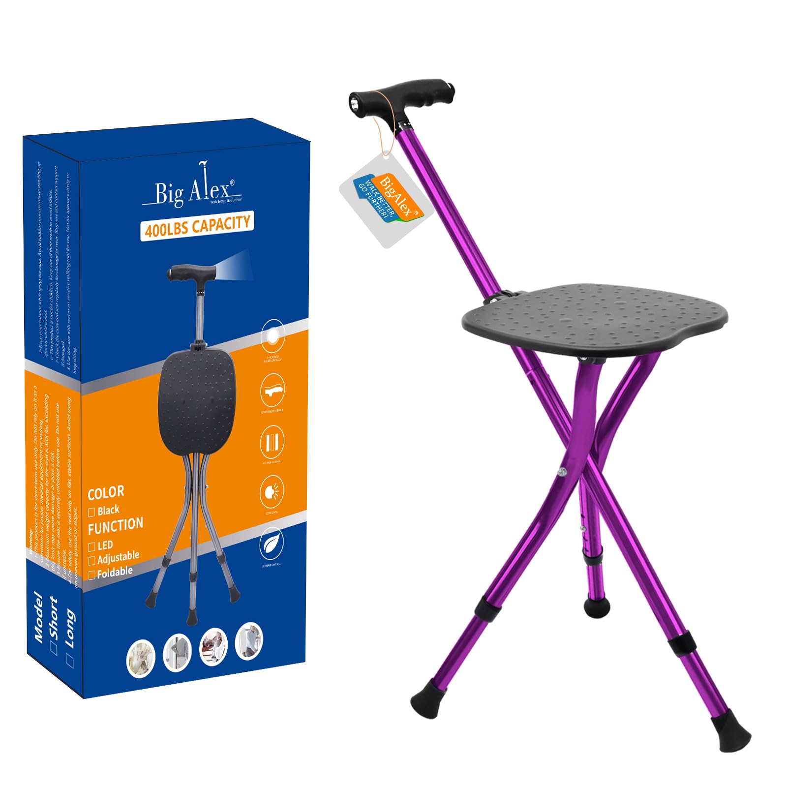Photo 1 of BigAlex Folding Cane with Seat