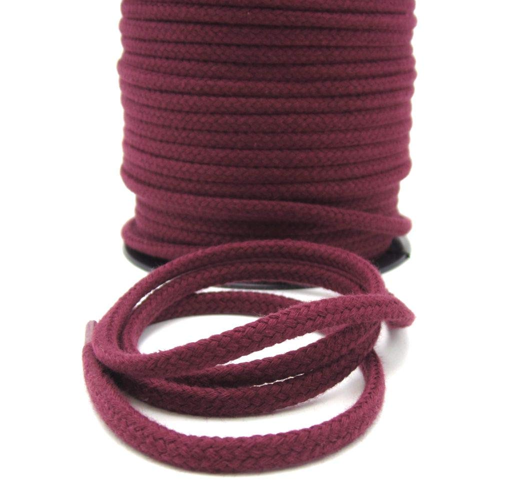 Cordon Tressé Pour Sweat à Capuche - Diamètre 6 Mm - Polyester/Nylon - 23 Couleurs Au Choix - Neuf
