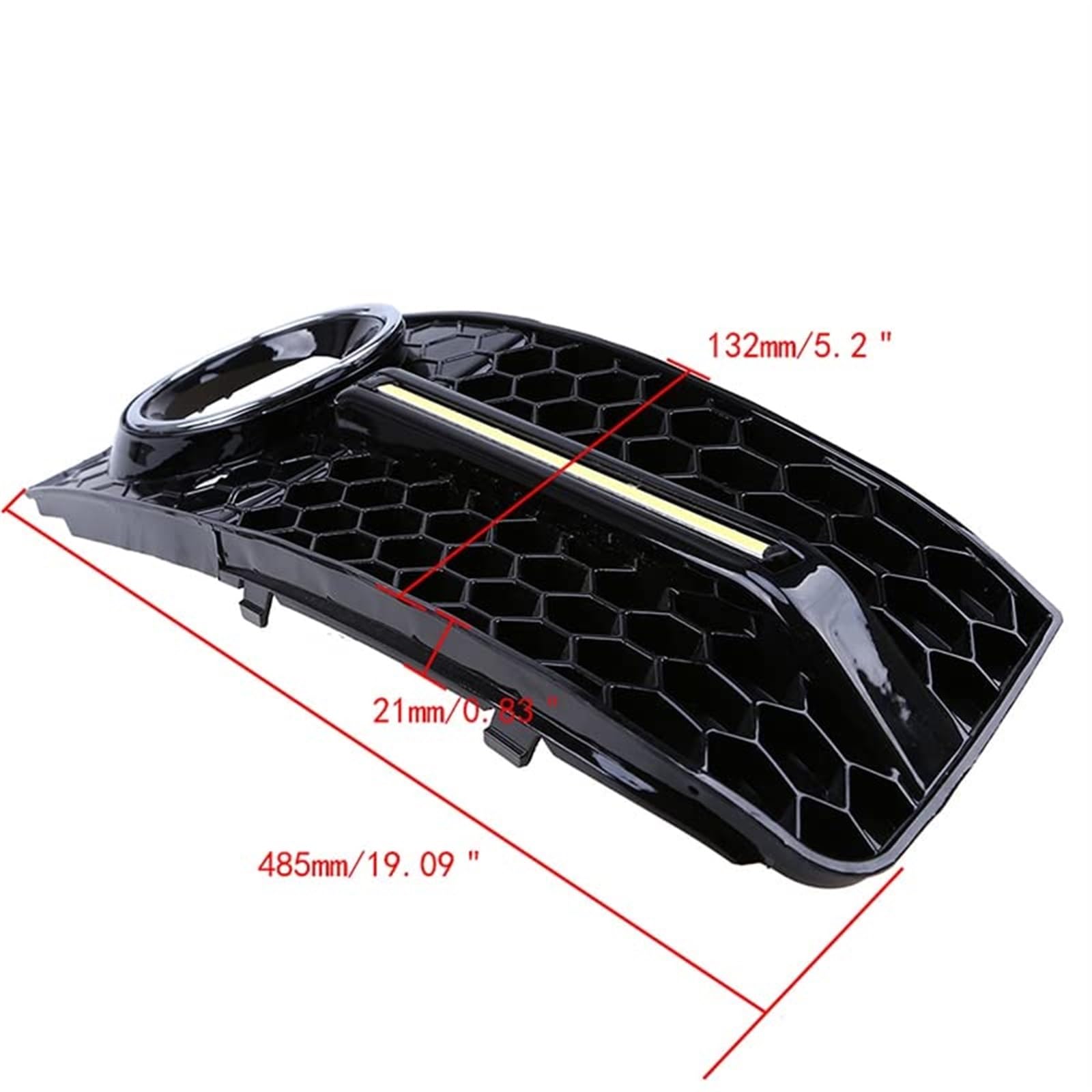 Samochód LED światła do jazdy dziennej DRL przednia osłona światła przeciwmgielnego DRL kratka LED, dla, A4/B8 2007-2011 przed liftingiem Osłona światła przeciwmgielnego