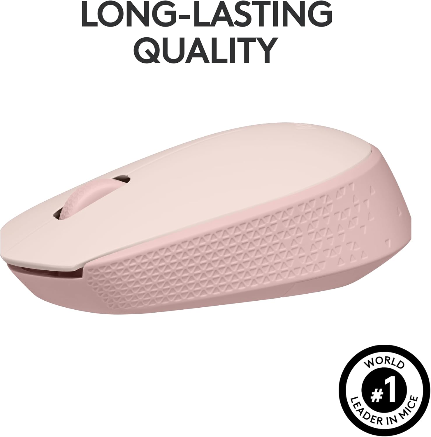 Logitech M170 Wireless Mouse for PC, Mac, Laptop, 2.4 GHz with USB Mini Receiver, Optical Tracking, 12-Months Battery Life, Ambidextrous - Rose - Image 5
