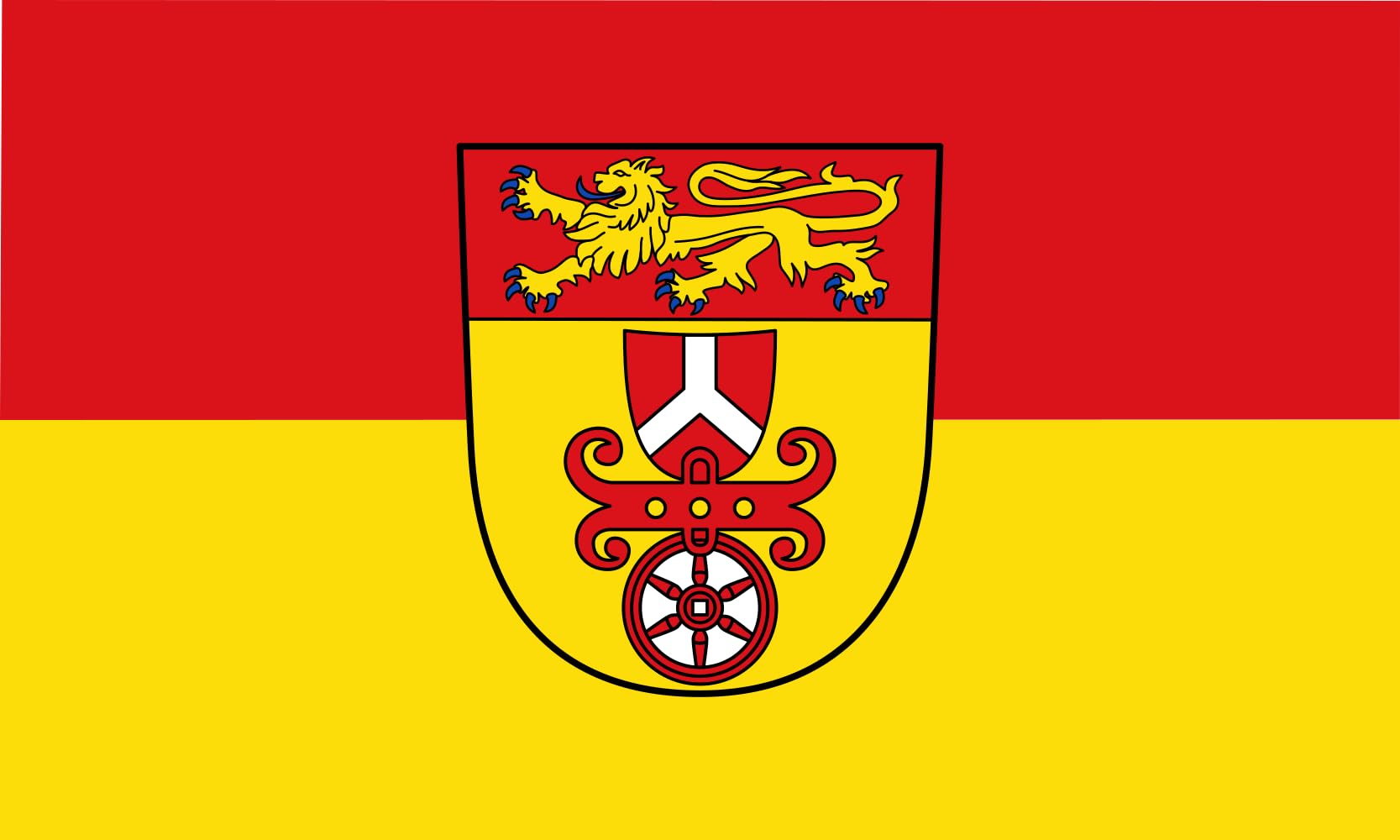 Drapeau Göttingen de large taille pour arrondissement historique et collectionneurs