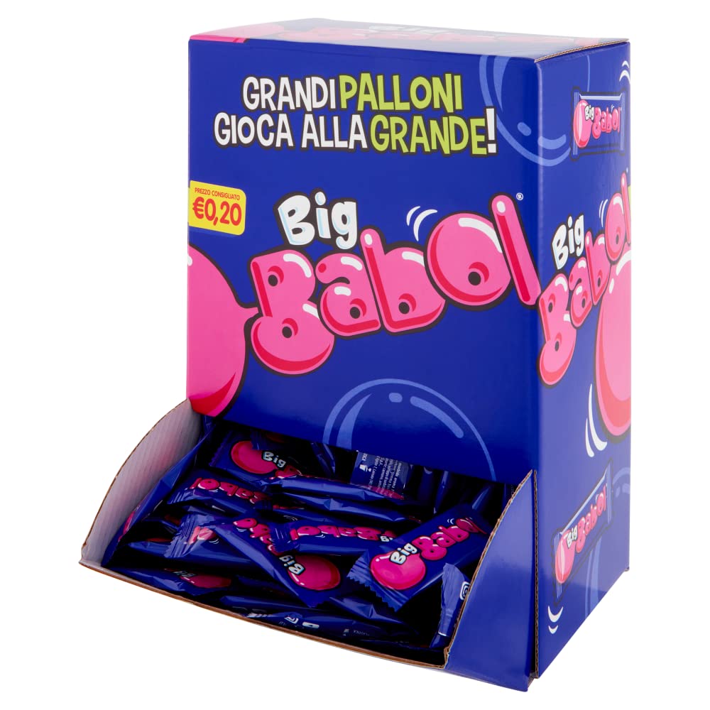 Big Babol, Chewing Gum Morbido, Gusto Tutti Frutti, Ottime da Condividere, per Feste e Compleanni Bambini, Confezione da 200 Incartate Singolarmente