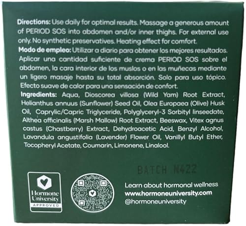 Miniatura 8 de Glow Botanica Period SOS - Suministro de 1 mes - Crema de ñame silvestre para aliviar los síntomas del síntoma del síndrome premenstrual -