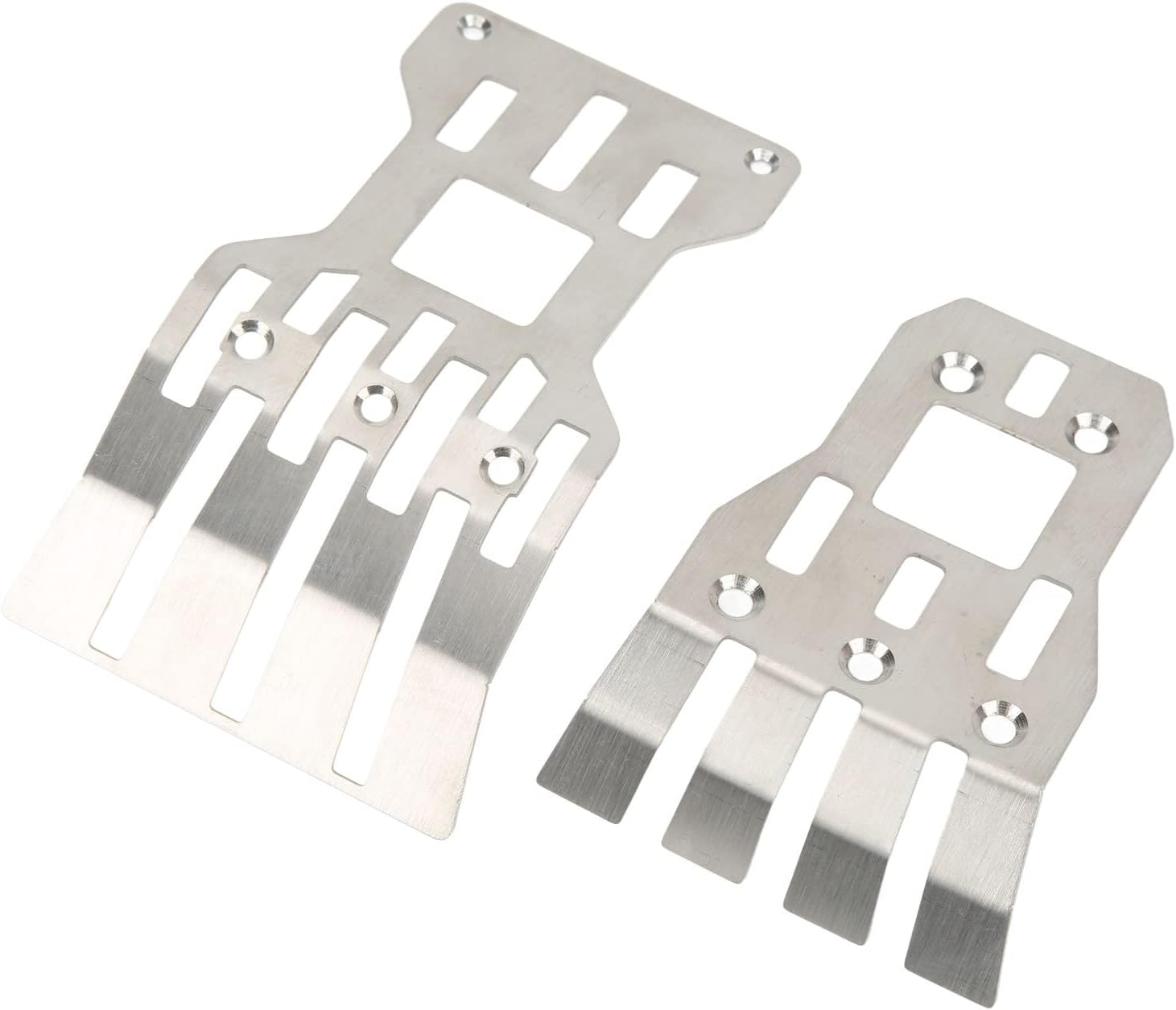 Stainless Steel RC Front Rear Chassis Armor Protection Plate Skid Plate Compatible with ARRMA 1/7 Mojave RC Car