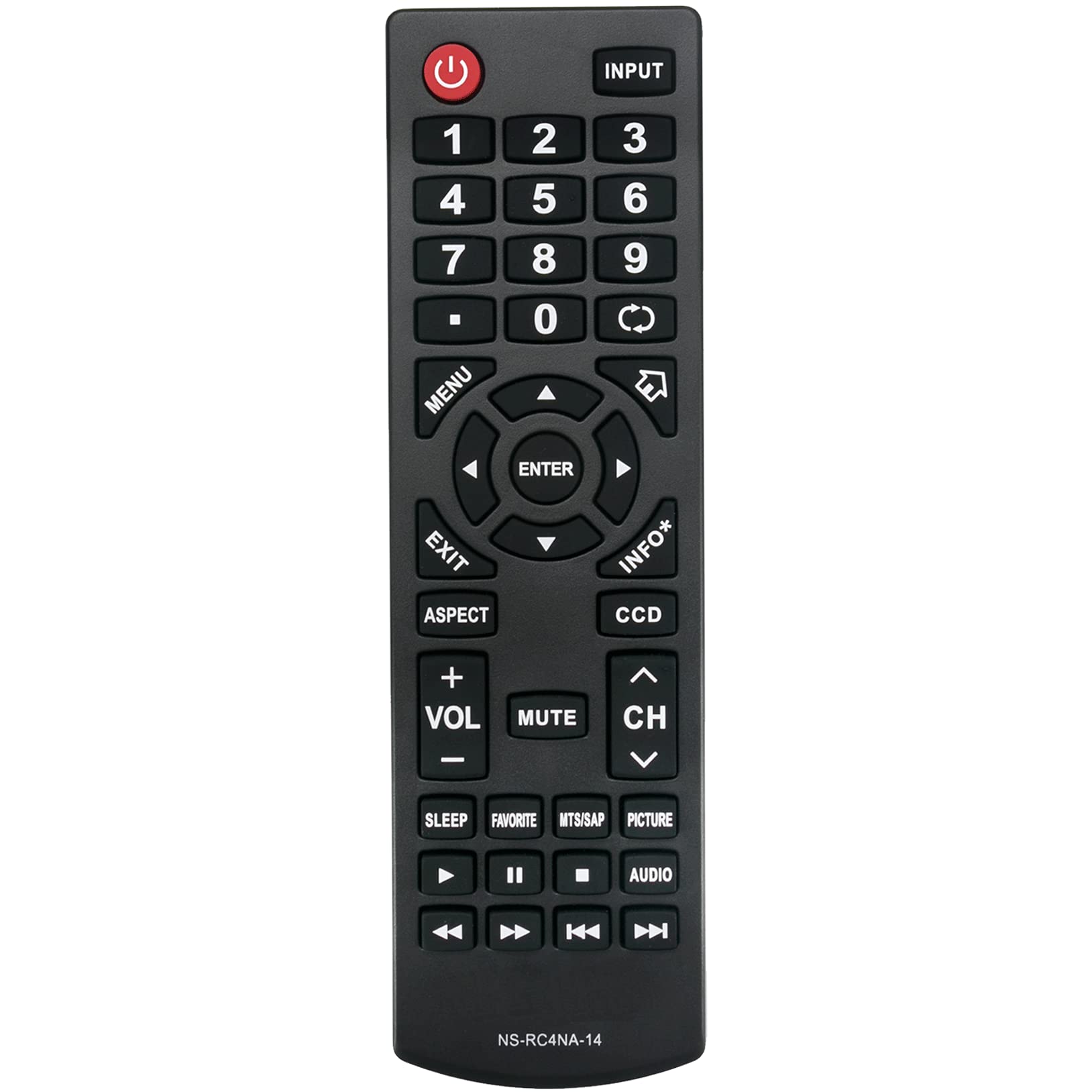 Beyution新しいns-rc4na-14?rc4na14リモートfor Insignia TV ns-28ed200na14?ns-50d400na14?ns-19ed200na14?55e4400?a14?ns-58e4400?a14?ns-24e4 Amazon.com: New NS-RC4NA-14 Remote Control Suit for Insignia LED