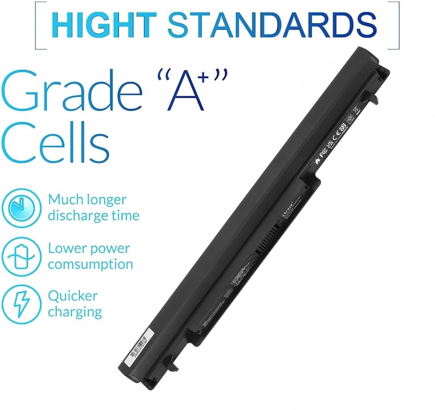 A31-K56 A32-K56 A41-K56 A42-K56 Batteria per Asus A56C A56CB A56CM K56LM2H K56C K56CB K56CM S550C S550M S56C S56CB S56CM R505C R505CB K46C R405 R505 R550C S46CM S505C s56cm-xx079h K56LM9C