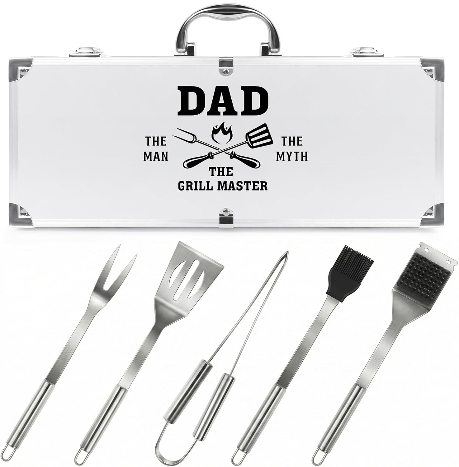 Dad Birthday Gifts from Daughter - Heavy Duty BBQ Grilling Accessories Kit for Outdoor Grill - Best Dad Gifts for Christmas Birthday Valentines