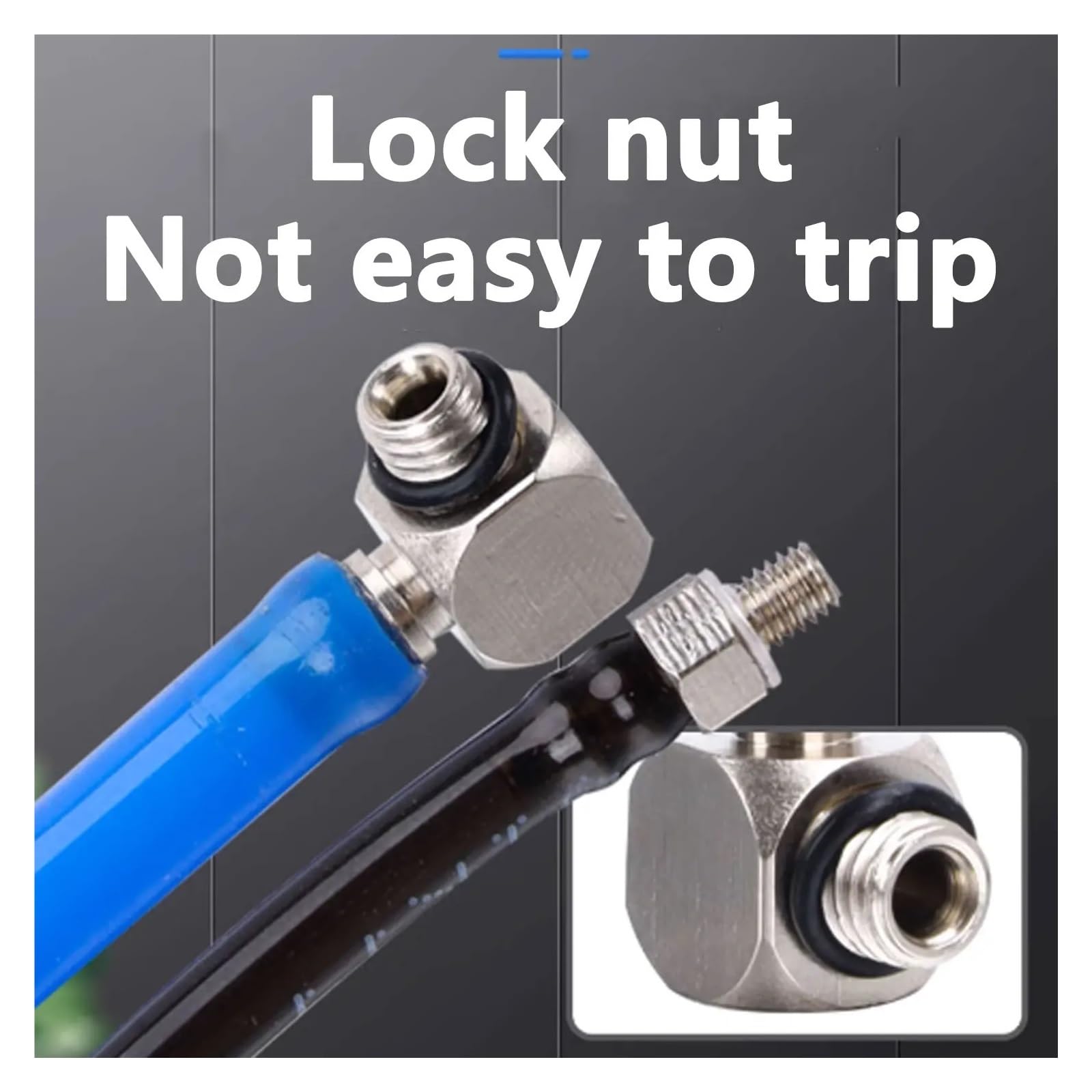 10 Stück 2 mm, 3 mm, 4 mm, 6 mm, 8 mm Außendurchmesser Luft- und Pneumatikschläuche auf M3-, M4-, M5- und M6-Außengewinde-Schlauchverschraubungen (Pagodenkupplung), kupfervernickelt(M-5AU-8)